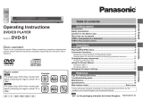 Panasonic DVDS1 Operating instructions