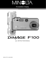 Konica Minolta DiMAGE F100 User manual