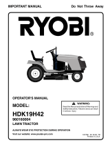 Ryobi DB185H42YT User manual