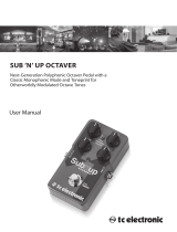 TC Electronic SUB 'N' UP OCTAVER User manual