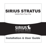 Sirius Satellite Radio SV3TK1, Stratus Receiver Kit Owner's manual