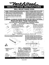 Vent-a-Hood PRXH18236SS Installation guide