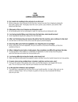 Cuisinart CJE-500 Reference guide