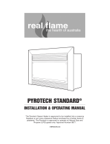 Real Flame PYROTECH SPACE HEATER Installation & Operating Manual