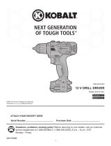 Kobalt CDT212KU User manual