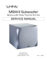 Infinity MSW-II User manual