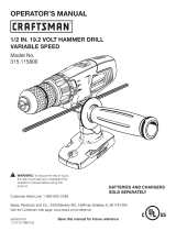 Craftsman 315.115800 Owner's manual