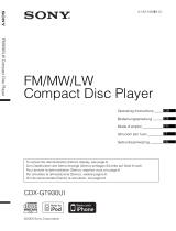 Sony CDX-GT930UI Owner's manual