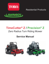 Toro TimeCutter Z4202 Riding Mower User manual