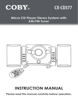 COBY electronic CD377 User manual