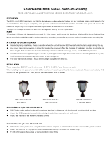 Solar Goes Green SGG-COACH-99-C-P Operating instructions