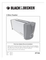 Black & Decker ET104 User manual