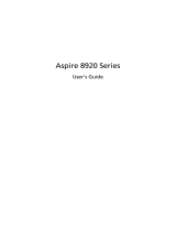 Acer Aspire 8920G User manual