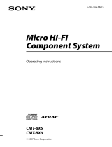 Sony CMT-BX5 Owner's manual