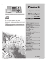 Panasonic SCPM31 Owner's manual