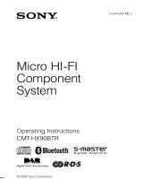 Sony CMT-HX90BTR Operating instructions