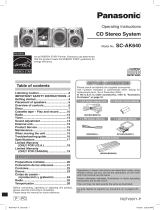 Panasonic SCAK640 Operating instructions