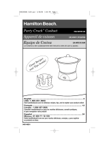 Hamilton Beach 33416 Owner's manual
