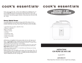 Cook's essentials 99731 Instructions For Use And Care Manual