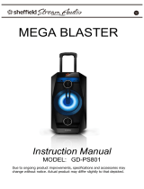 Sheffield MEGA BLASTER GD-PS801 User manual