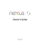 Google GT-I9020 (Google Android User Guide) Owner's manual