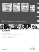Behringer EURORACK UB1002 Quick start guide
