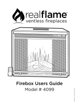 Real Flame Firebox 4099 User manual