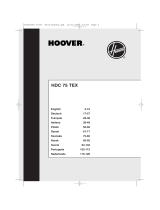 Hoover HDC 75 TEX User manual