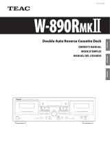 TEAC W-890RMKII Owner's manual