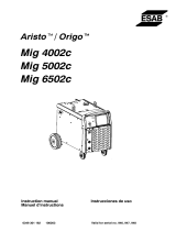 ESAB Aristo™ / Origo™ Mig 4002c Mig 5002c Mig 6502c User manual