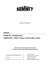 Summit SWBV24SS Owner's manual