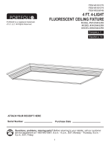 Portfolio #WHCM432R8/ HKCM432R8/ SMCM432R8 Fluorescent Ceiling Fixture User manual