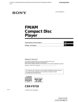 Sony CDX-F5710 User manual