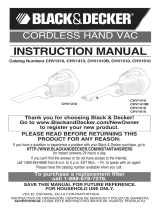 Black & Decker CHV1410 User manual