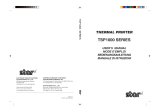 Star Micronics TSP1000 Series User manual