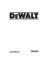 DeWalt DW349 User manual