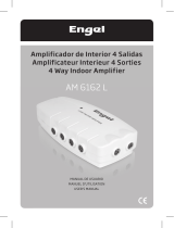 Engel Amplificador de interior 4 salidas UHF + VHF LTE-4G PROTECT User manual