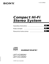 Sonus LBT-XG100AV User manual