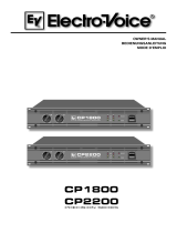 Electro-Voice CP2200 Owner's manual