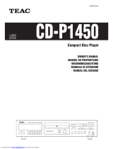 TEAC CD-P1450 Owner's manual