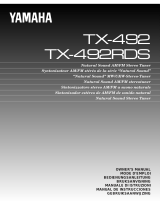 Yamaha TX-492 Owner's manual