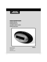 AXIL Radio Despertador User manual
