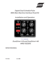 ESAB Digital Dual Schedule Pulse MMI User manual