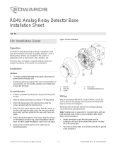 EDWARDS RB4U Analog Relay Detector Base Installation guide