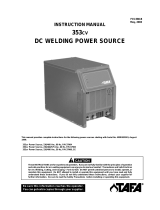 TAFA 353CV DC Welding Power Source User manual