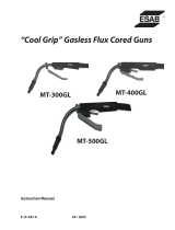 ESAB “Cool Grip" Gasless Flux Cored Guns User manual
