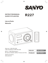 Sanyo R227 - Network Audio Player User manual