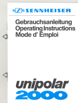 Sennheiser UNIPOLAR 2000 Owner's manual
