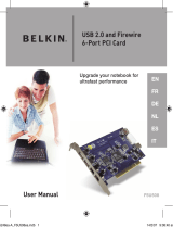 Belkin USB 2.0 AND FIREWIRE 6-PORT PCI CARD Owner's manual