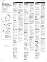 Sony ICF-C317 Owner's manual